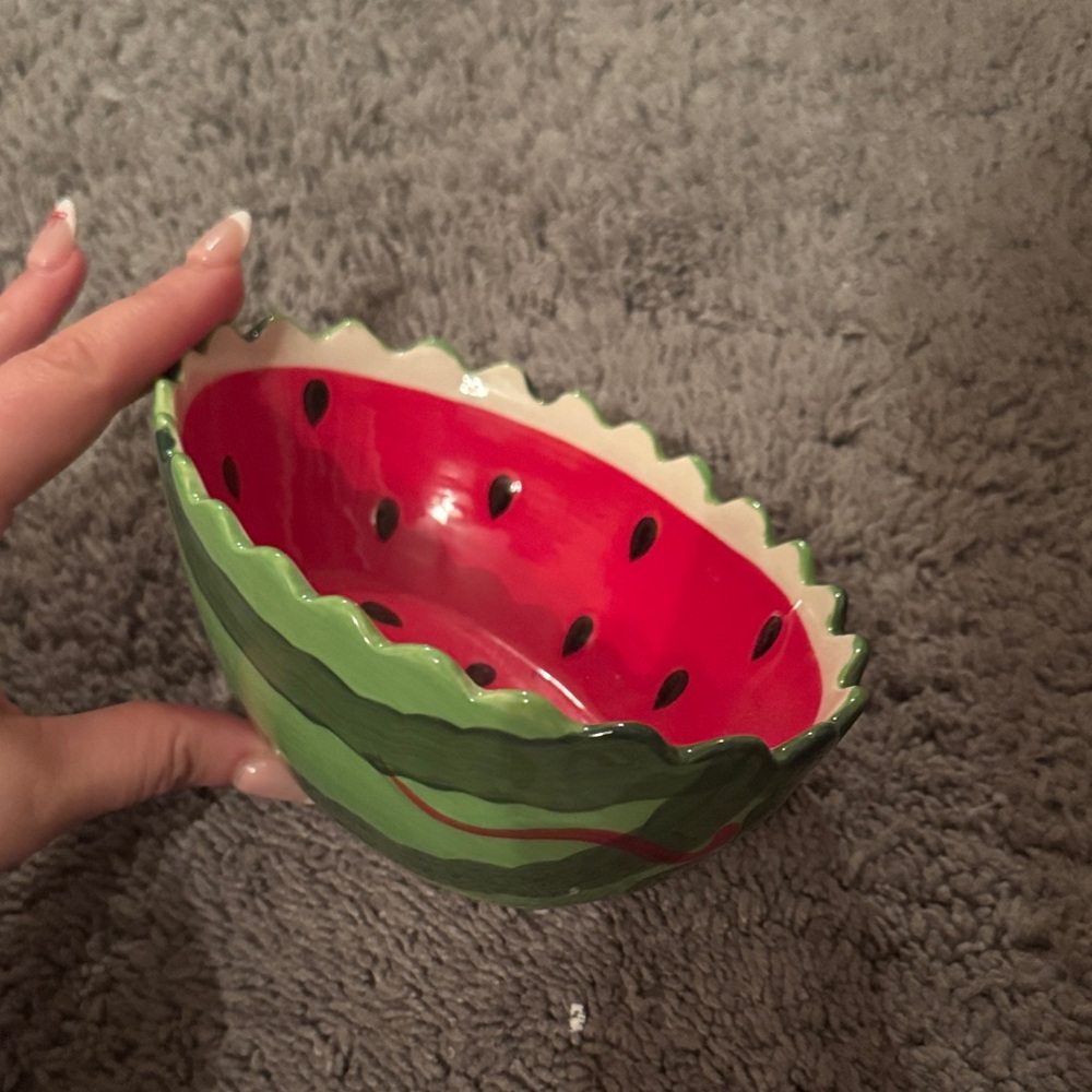 Watermelon-Themed Ceramic Bowl - Picture 4 of 5
